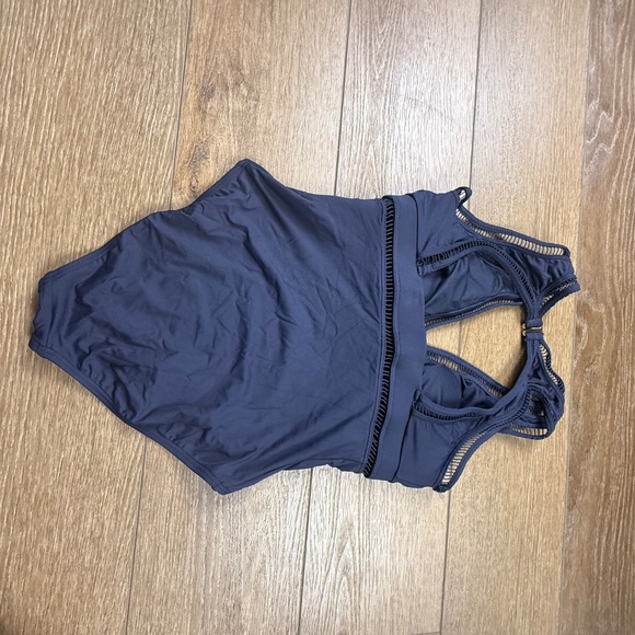 Michael Kors Women's Cruise One Piece Navy Blue Swimsuit, Size 10, Summer, Beach - Picture 8 of 15